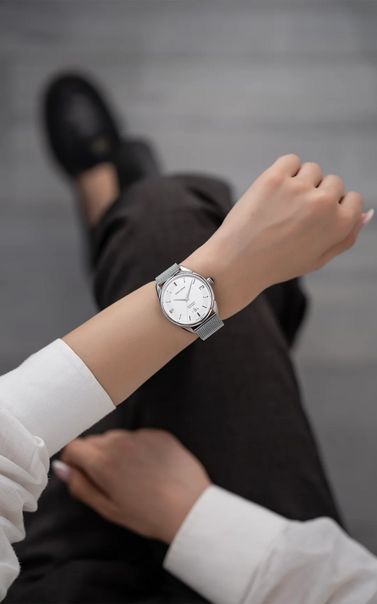 Torre di Pisa Automatic / Mesh Strap, Swiss Movement.