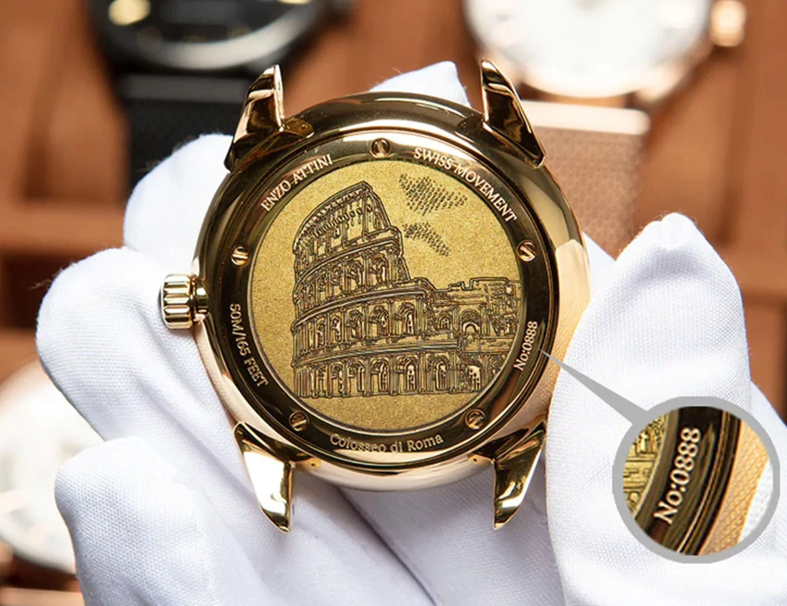 Why do Enzo Attini watches start with the number 888?