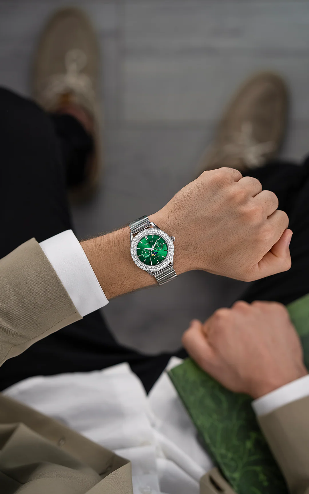 Lago di Garda ll / Mesh Strap, Swiss Movement