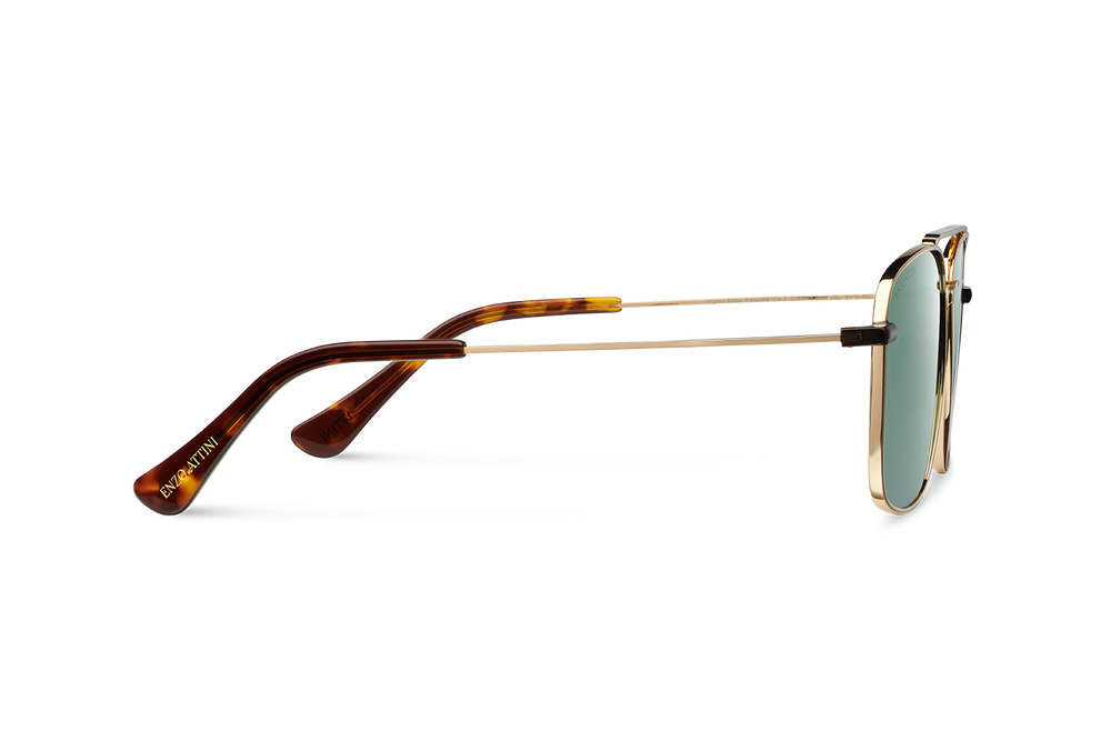 Taj Mahal / Tortoise & Gold Color + Dark Green Lens. - Enzo Attini - Sunglasses - Products, shop_all_womens, sunglasses, sunglasses_collection, sunglasses_women, syze sfilate