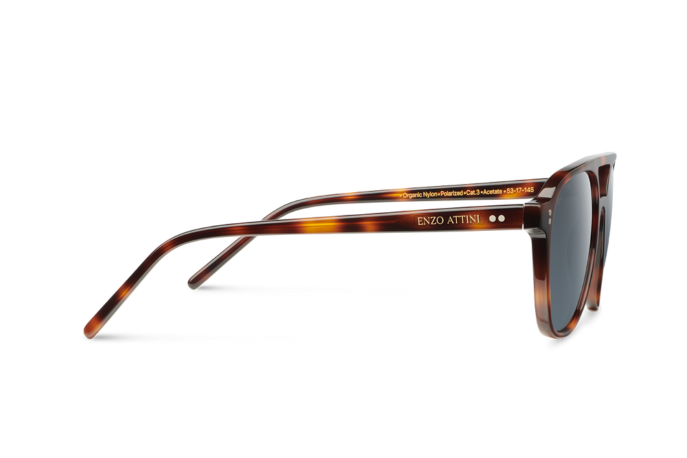 Piazza del Duomo / Tortoise Red + Dark Black Lens - Enzo Attini - Sunglasses - Products, shop_all_mens, sunglasses, sunglasses_collection, sunglasses_men, syze_meshkuj