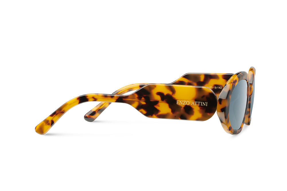 Piazza di Spagna / Tortoise Yellow + Dark Black Lens. - Enzo Attini - Sunglasses - Products, shop_all_womens, sunglasses, sunglasses_collection, sunglasses_women, syze sfilate