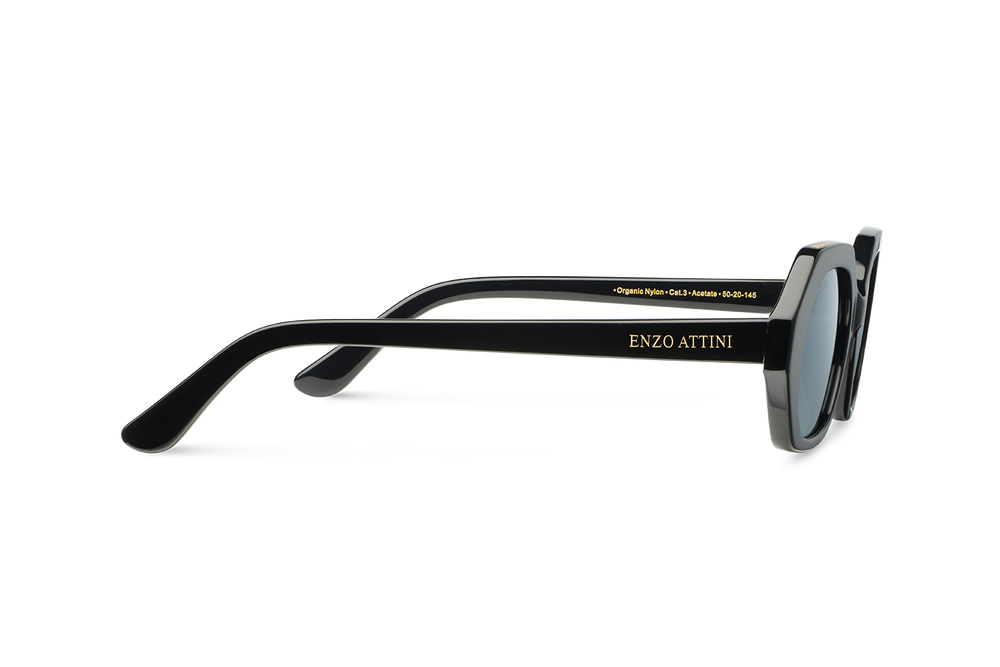 Santorini / Black + Dark Black Lens. - Enzo Attini - Sunglasses - Products, shop_all_womens, sunglasses, sunglasses_collection, sunglasses_women, syze sfilate
