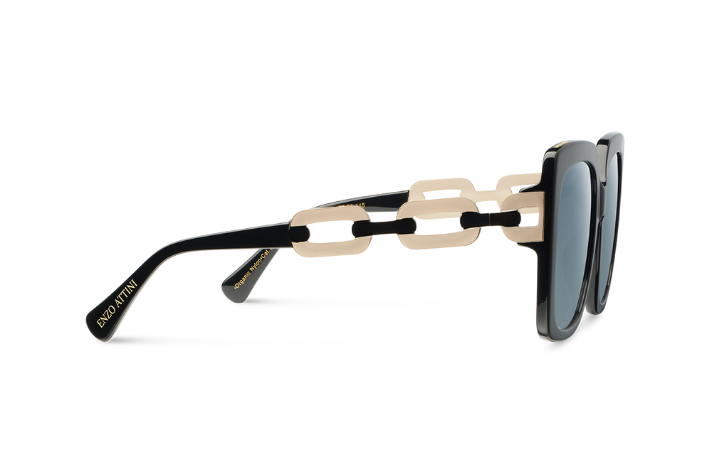 Topkapi Palace / Black + Dark Black Lens. - Enzo Attini - Sunglasses - Products, shop_all_womens, sunglasses, sunglasses_collection, sunglasses_women, syze sfilate