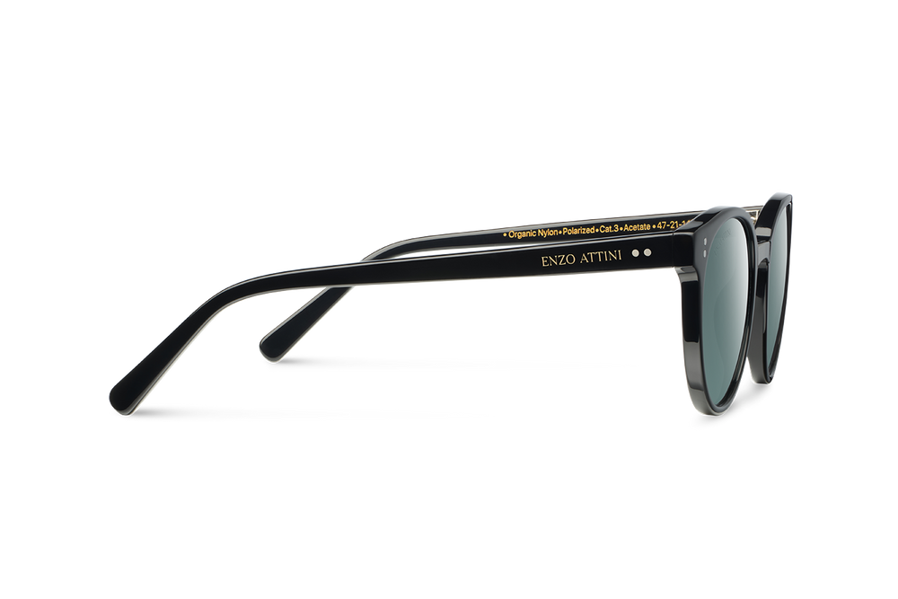 Murano / Black + Dark Black Lens - Enzo Attini - Sunglasses - Products, shop_all_mens, sunglasses, sunglasses_collection, sunglasses_men, syze_meshkuj
