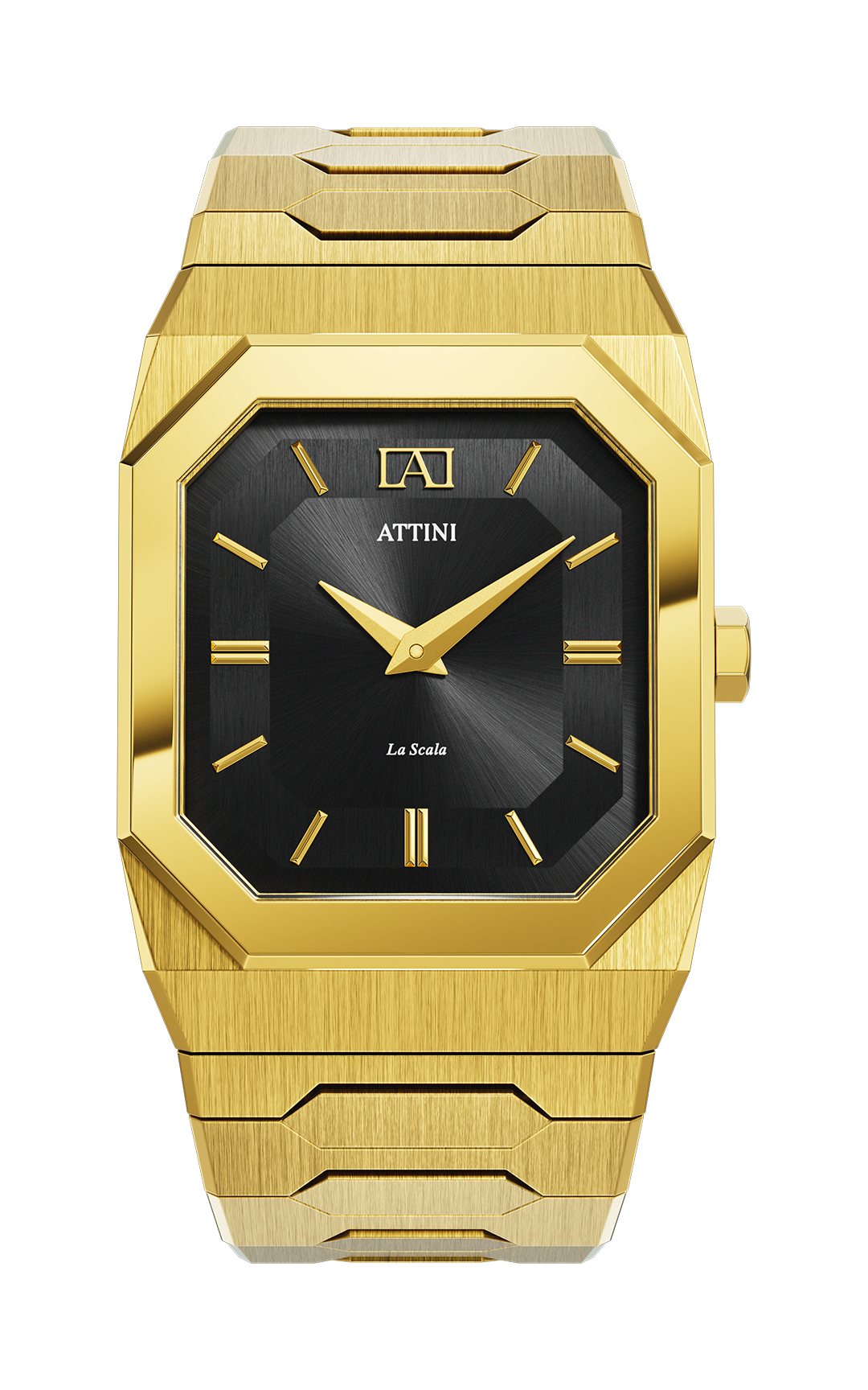 ATTINI - La Scala / Oyster Bracelet, Gold Color, Swiss Movement - Enzo Attini - - case37