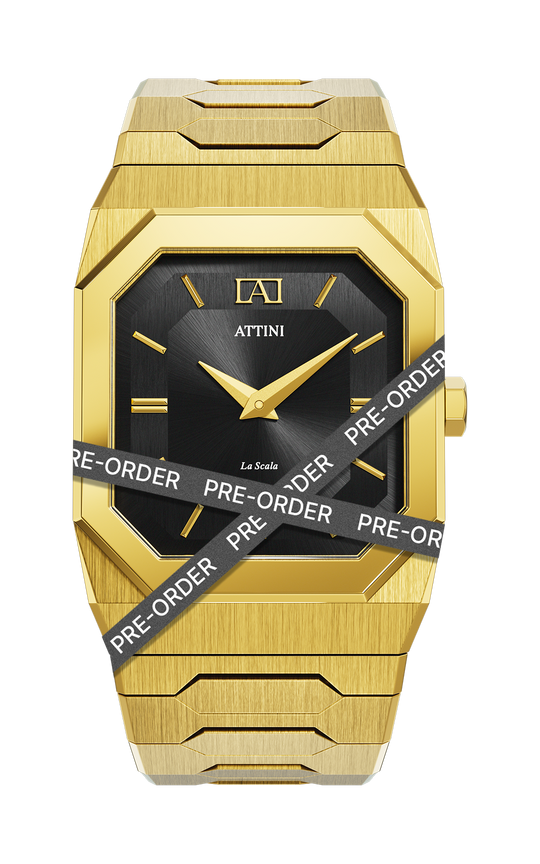 ATTINI - La Scala / Oyster Bracelet, Gold Color, Swiss Movement - Enzo Attini - - case37