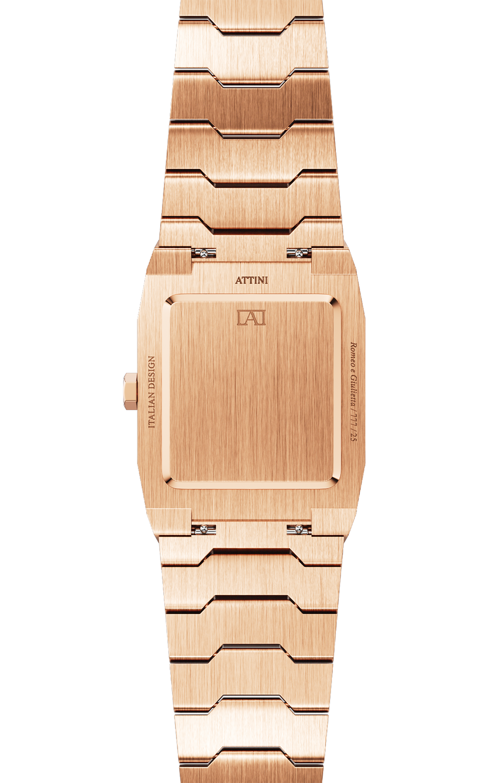 ATTINI - Romeo e Giulietta, Verona / Oyster Bracelet, Rose Gold Color, Swiss Movement. - Enzo Attini - - case27