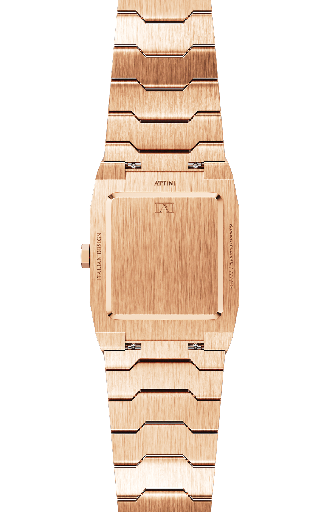 ATTINI - Romeo e Giulietta, Verona / Oyster Bracelet, Rose Gold Color, Swiss Movement. - Enzo Attini - - case27