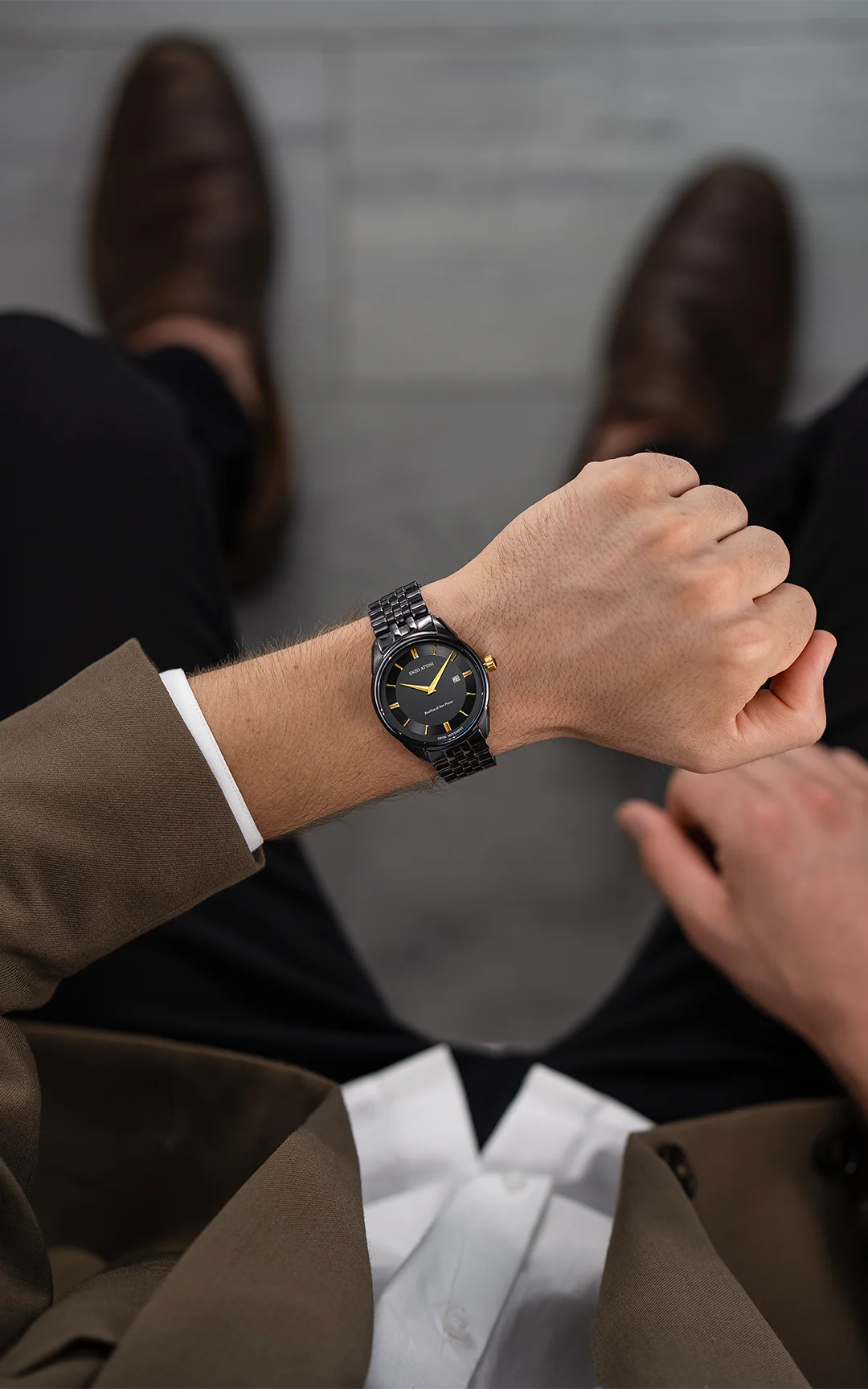 Basilica di San Pietro ll / Ceramic Bracelet, Black Color, Swiss Movement