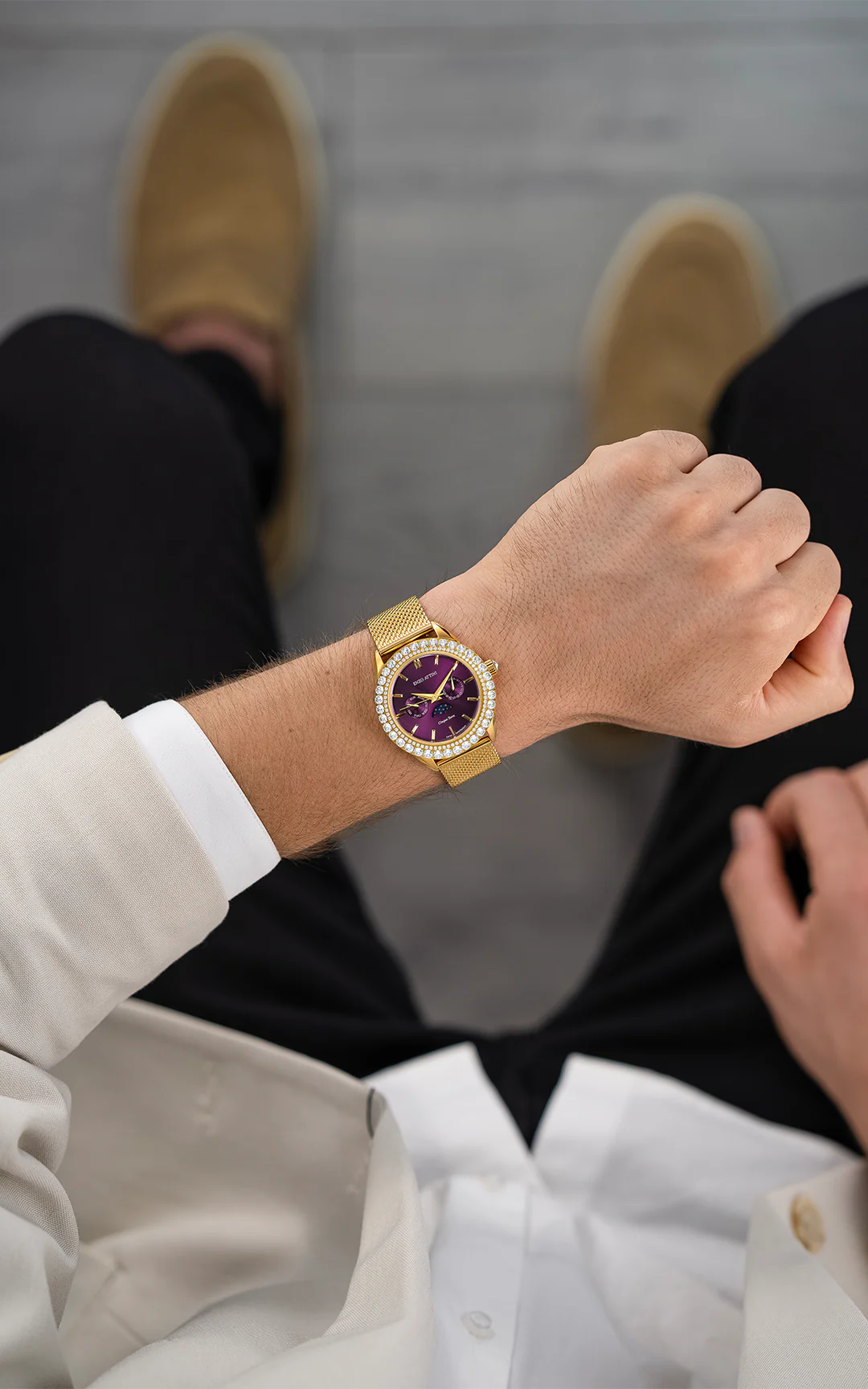 Cinque Terre ll / Mesh Strap, Swiss Movement