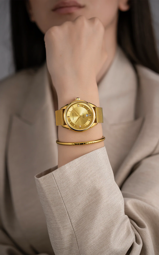 Val d'Orcia Automatic lll / Mesh Strap, Swiss Movement.