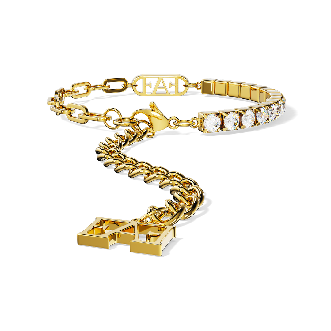 Glam Tennis Chain Bracelet