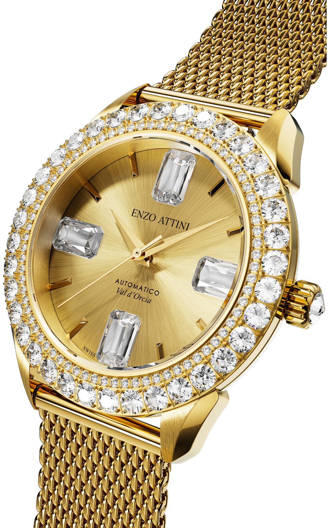 Val d'Orcia Automatic V / Mesh Strap, Swiss Movement