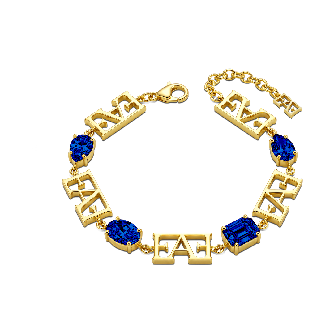 Trinity Bracelet / Blue Color.