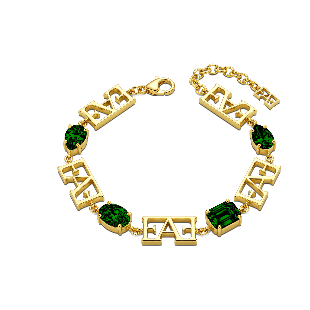 Trinity Bracelet / Green Color.