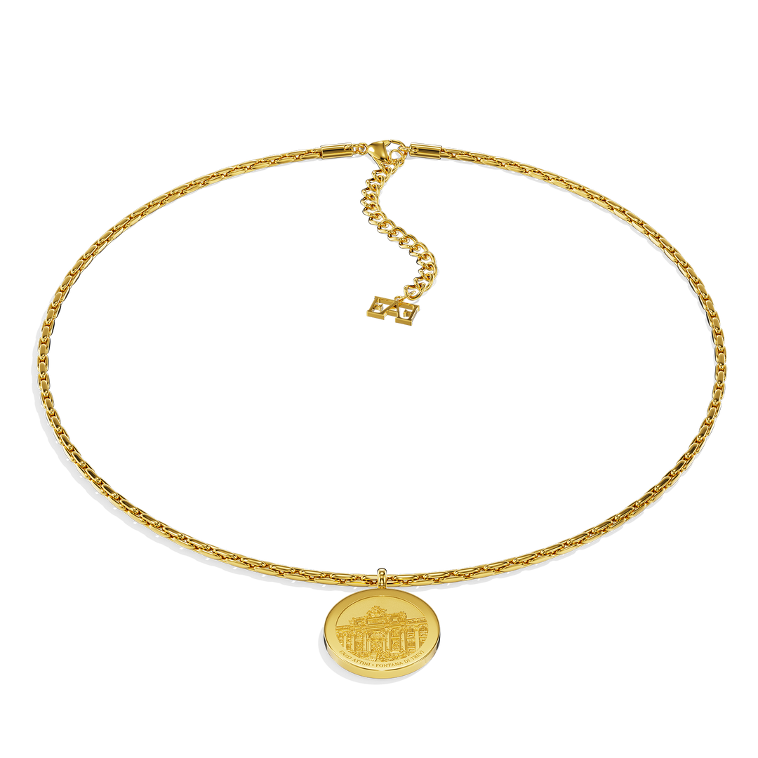 Fontana di Trevi - Coin Necklace - Enzo Attini - - jewelry_men, necklace