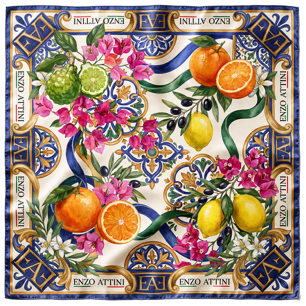 Giardino Siciliano - Silk Scarf