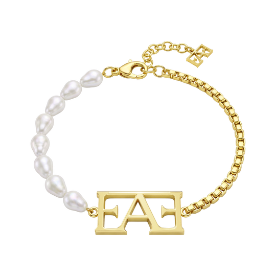 Icon Pearl Bracelet / Gold Color.