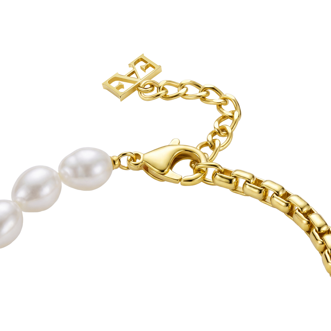 Icon Pearl Bracelet / Gold Color.
