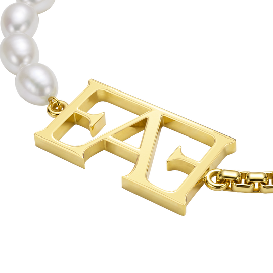 Icon Pearl Bracelet / Gold Color.