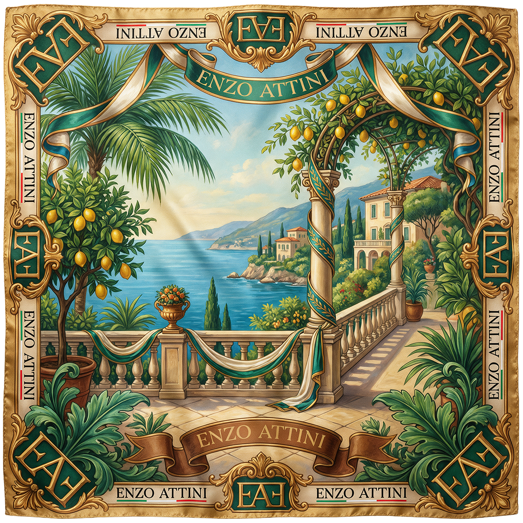 Incanto di Como - Silk Scarf