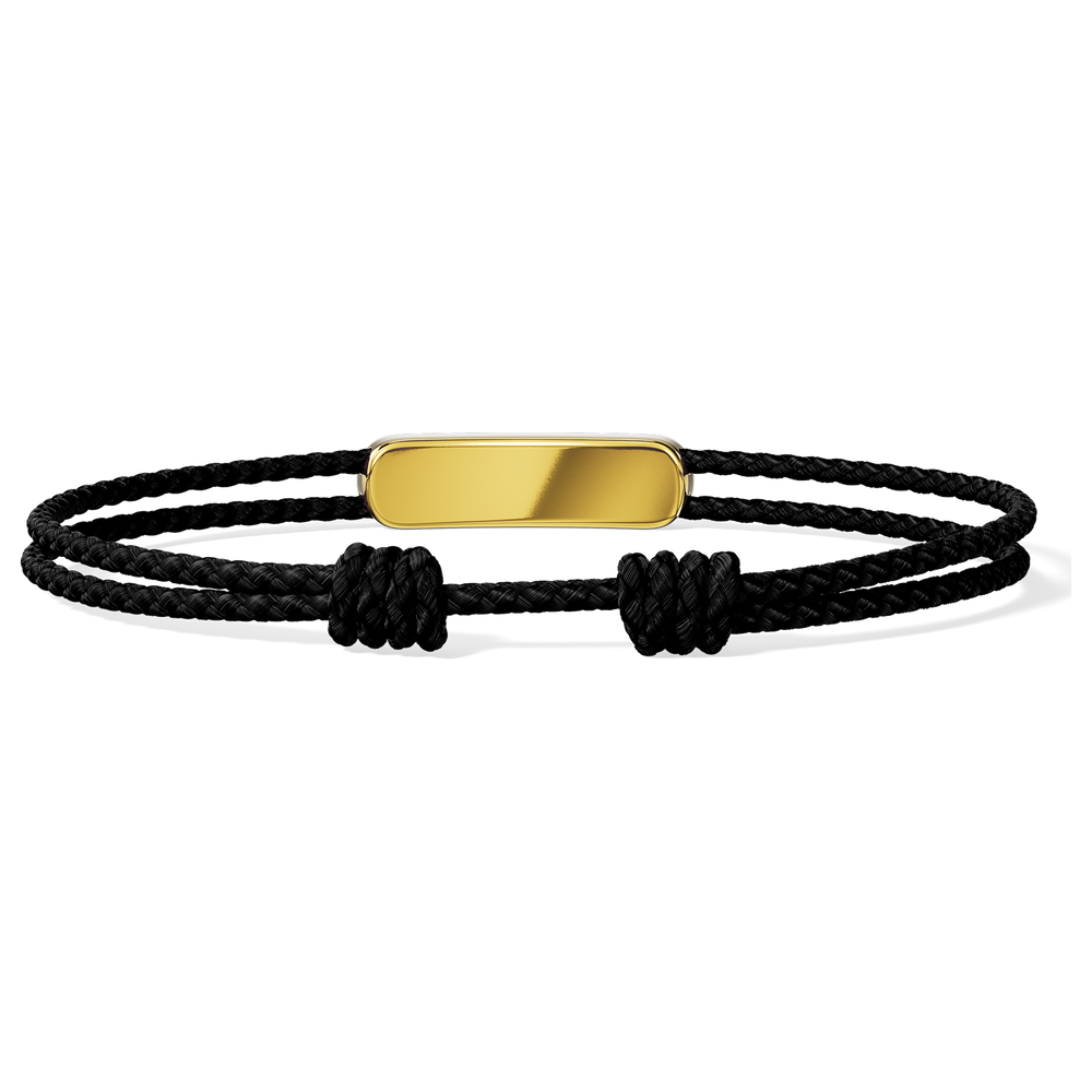 Movement Cord Bracelet / Black Color.