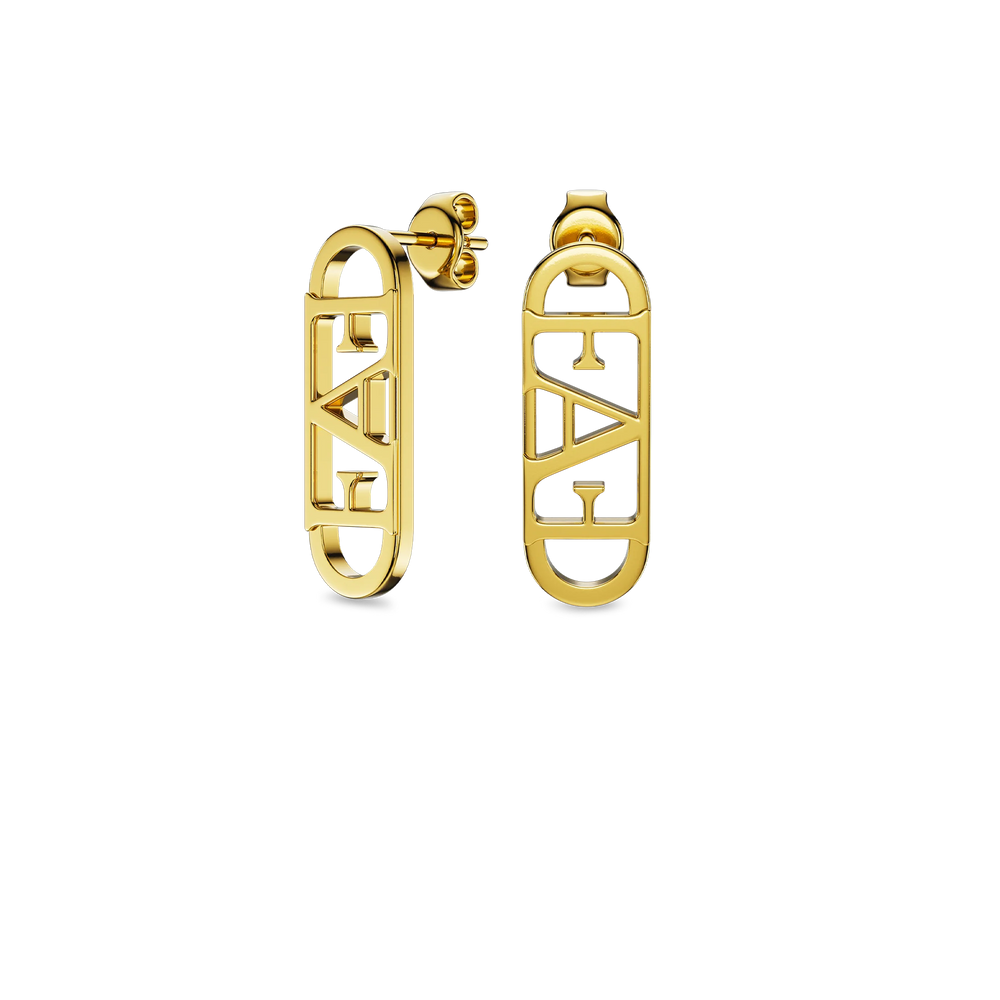 Statement Earrings / Gold Color - Enzo Attini - - earrings, jewelry_women