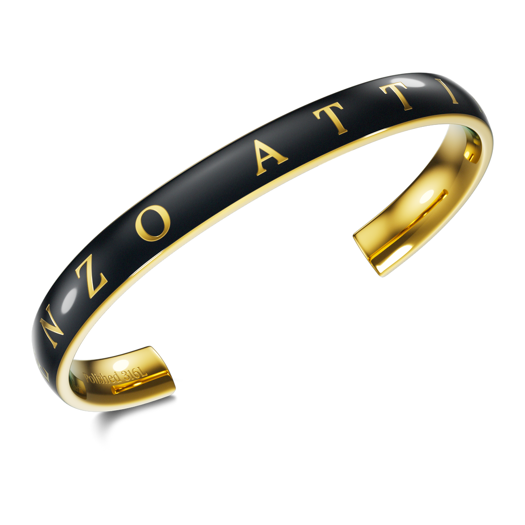 Momentum Sport / Black & Gold Color - Enzo Attini - - jewelry_men, momentum sport