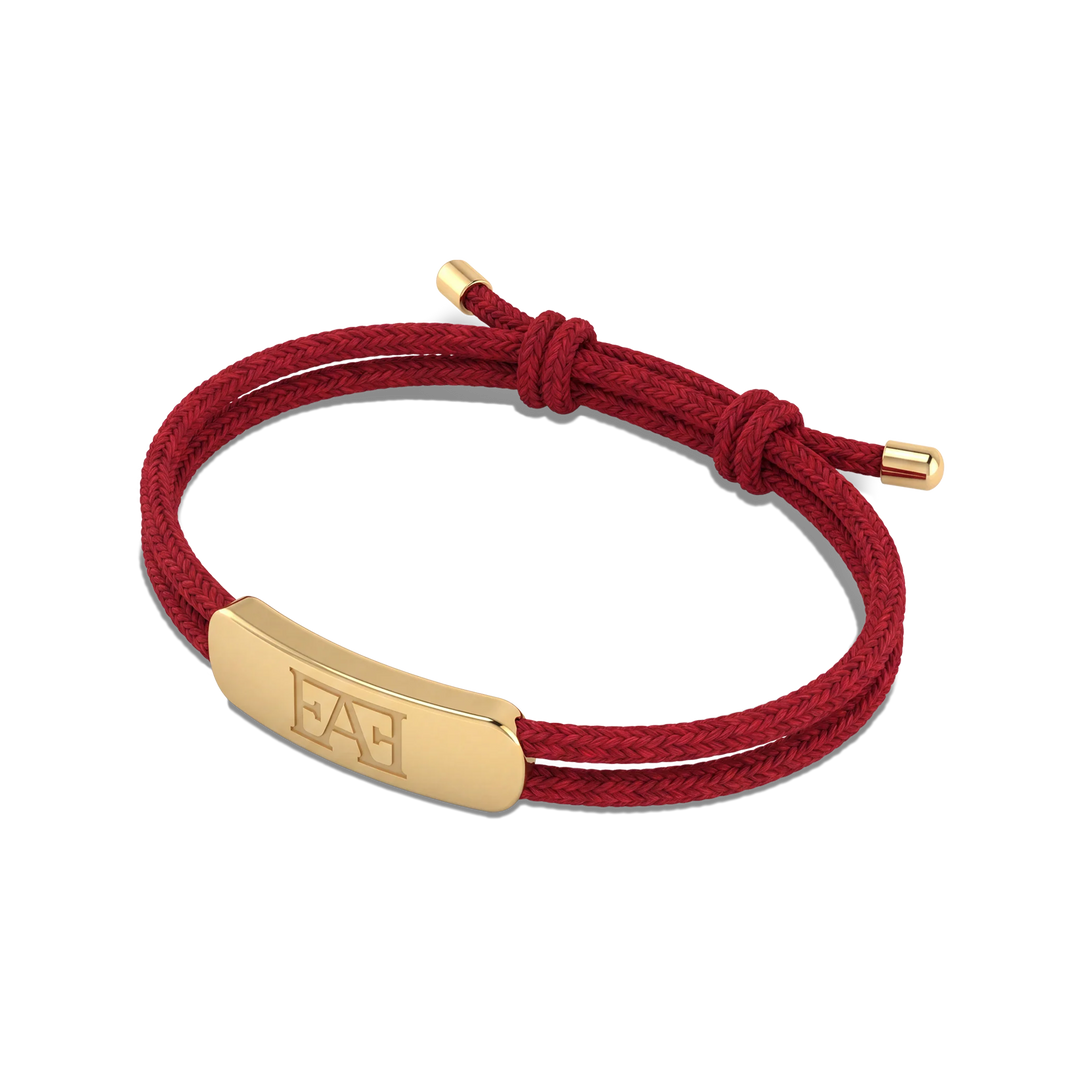 Movement Cord Bracelet / Red Color.