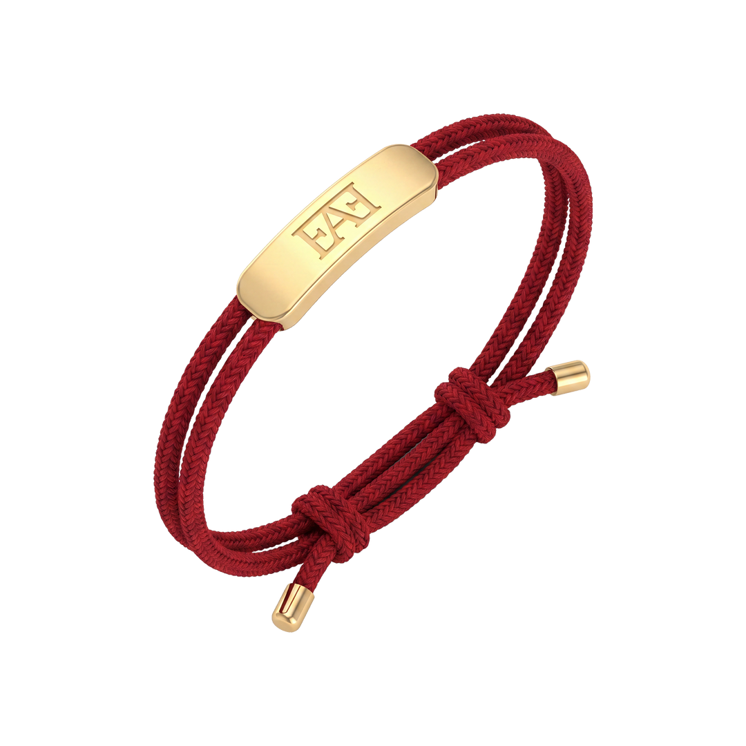 Movement Cord Bracelet / Red Color.