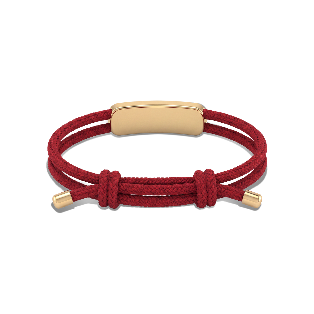 Movement Cord Bracelet / Red Color.