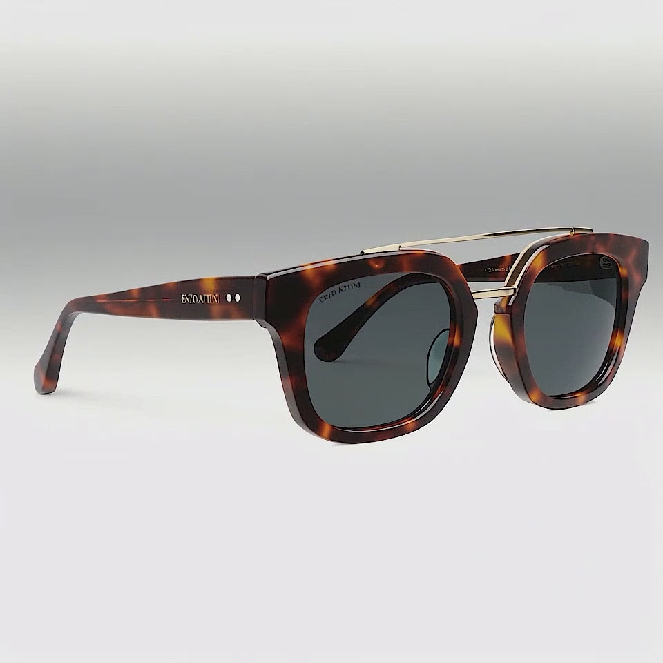 Colosseo di Roma / Tortoise Red + Dark Black Lens