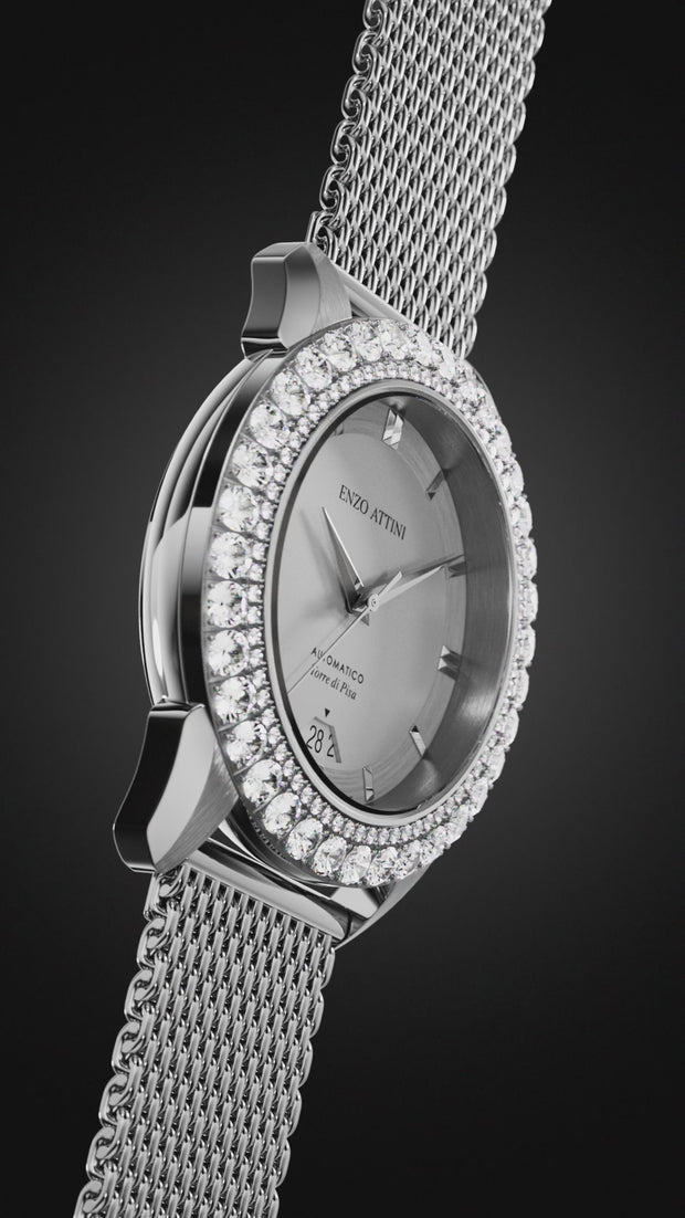 Torre di Pisa Automatic lll / Mesh Strap, Swiss Movement