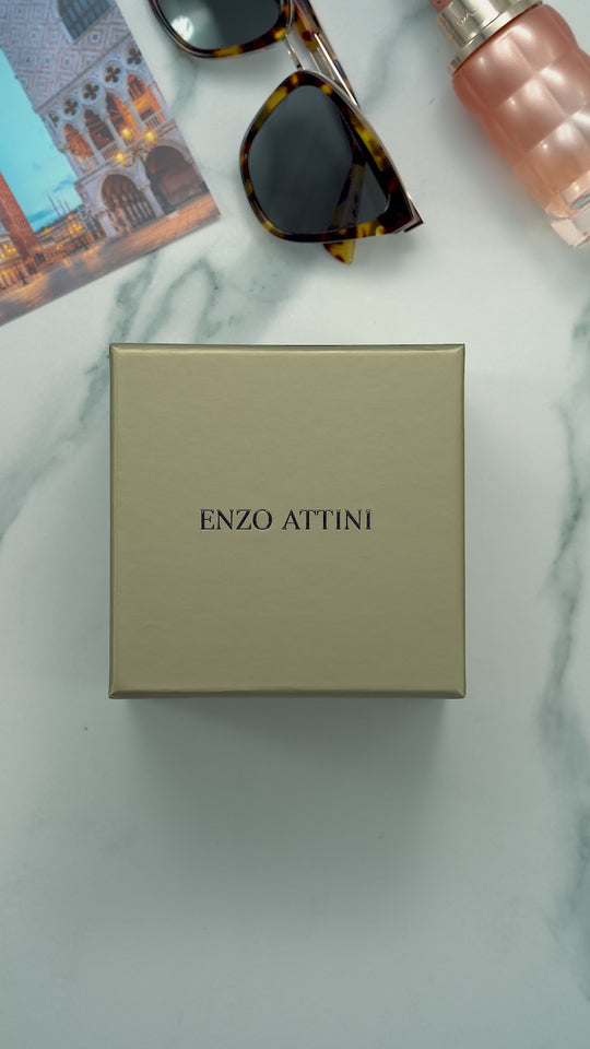 Piazza San Marco di Venezia / President Bracelet, Silver & Rose Gold Color, Swiss Movement.