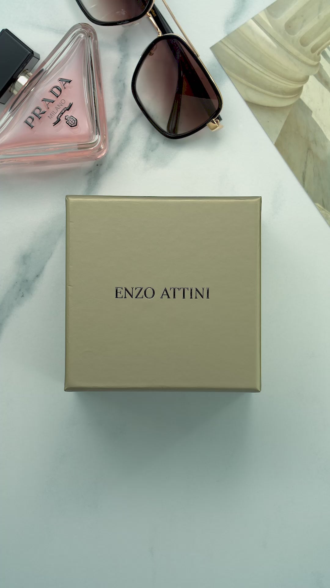 Piazza della Signoria / President Bracelet, Black & Rose Gold Color, Swiss Movement