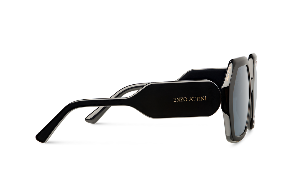 Castello di Miramare / Black + Dark Black Lens. - Enzo Attini - Sunglasses - BF_WOMEN, Products, shop_all_womens, sunglasses, sunglasses_collection, sunglasses_women