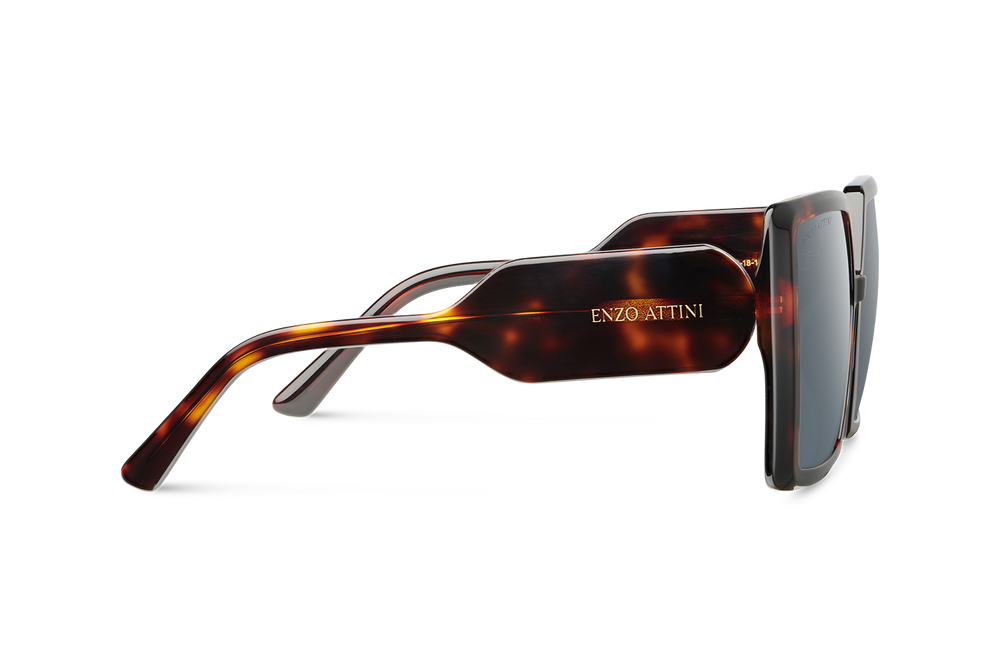 La Scala / Tortoise Red + Dark Black Lens. - Enzo Attini - Sunglasses - Products, shop_all_womens, sunglasses, sunglasses_collection, sunglasses_women