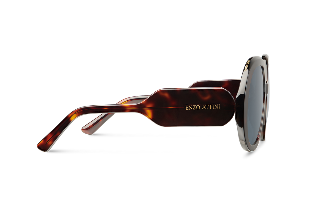 Lago di Garda / Tortoise Red + Black Lens. - Enzo Attini - Sunglasses - BF_WOMEN, Products, shop_all_womens, sunglasses, sunglasses_collection, sunglasses_women