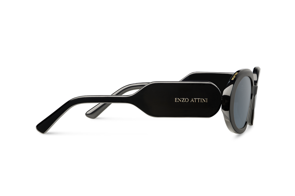 Piazza di Spagna / Black + Dark Black Lens. - Enzo Attini - Sunglasses - Products, shop_all_womens, sunglasses, sunglasses_collection, sunglasses_women