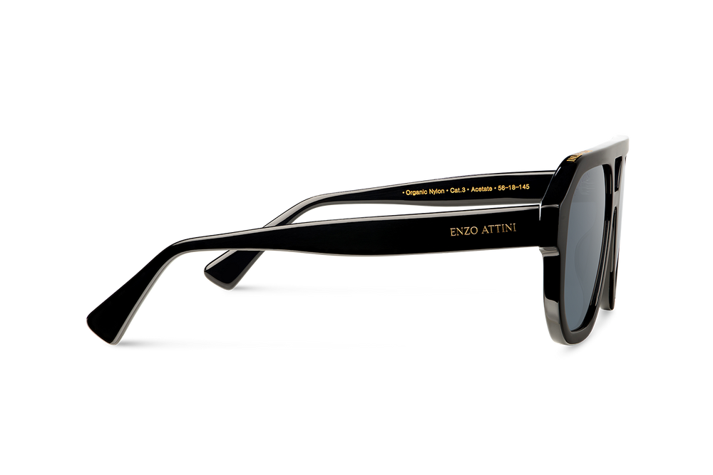 Ponte Vecchio / Black + Dark Black Lens. - Enzo Attini - Sunglasses - BF_WOMEN, Products, shop_all_womens, sunglasses, sunglasses_collection, sunglasses_women, syze sfilate